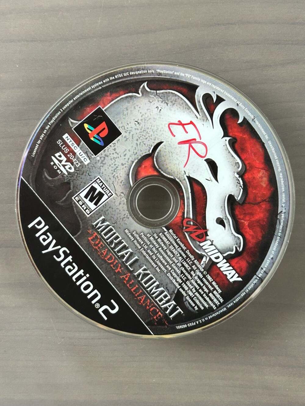 Mortal Kombat Deadly Alliance PS2 PlayStation 2 2002 Disc Only Tested Working